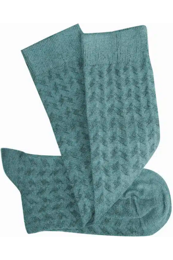 TIGHTOLOGY COTTON SOCKS - SURFACE GREEN - O/S