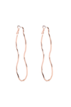 ELK SVEL LONG HOOP EARRING - ROSE GOLD