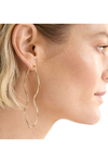 ELK SVEL LONG HOOP EARRING - ROSE GOLD
