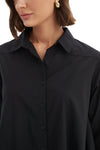 TIRELLI SWING BACK LYOCELL SHIRT - BLACK