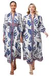 ONCE WAS TIERRA COTTON SILK DRESS - PALM SHADOW