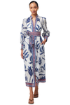 ONCE WAS TIERRA COTTON SILK DRESS - PALM SHADOW