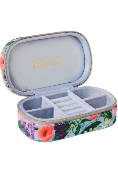 KIP&CO TRAVEL VELVET JEWELLERY BOX  O/S