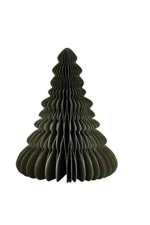 TREE STANDING ORNAMENT OLIVE GREEN - 20CM