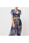 ONCE WAS RIO VISCOSE CHIFFON MIDI DRESS - AZTEC FLOWER