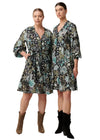 ONCE WAS EMERSYN LINEN VISCOSE DRESS - DAHLIA FIELDS