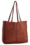 JUJU & CO BABY UNLINED TOTE - COGNAC
