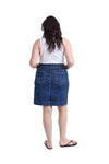 ELM LENNOX DENIM SKIRT - DARK BLUE
