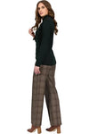 VASSALLI MERINO BASIC L/S POLO NECK TOP - FOREST