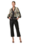 ONCE WAS ESPADA COTTON SILK BLOUSE - MARIPOSA NERO