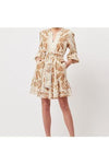 ONCE WAS ANTIGUA LINEN VISCOSE DRESS - ARENA DEL SOL