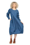 BOOM SHANKAR GURU DRESS - MID WASH DENIM