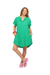 BOOM SHANKAR JOSIE SHIRT DRESS - VERDE