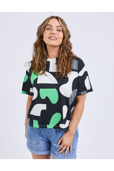 ELM STIJL TEE - ABSTRACT PRINT