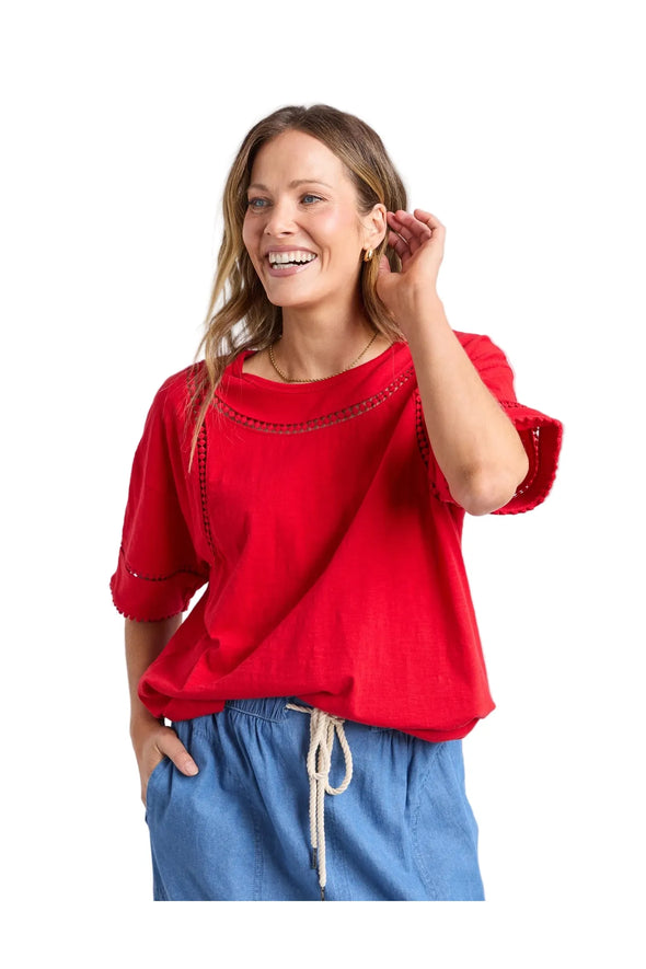 ELM ABAGAIL TOP - POPPY