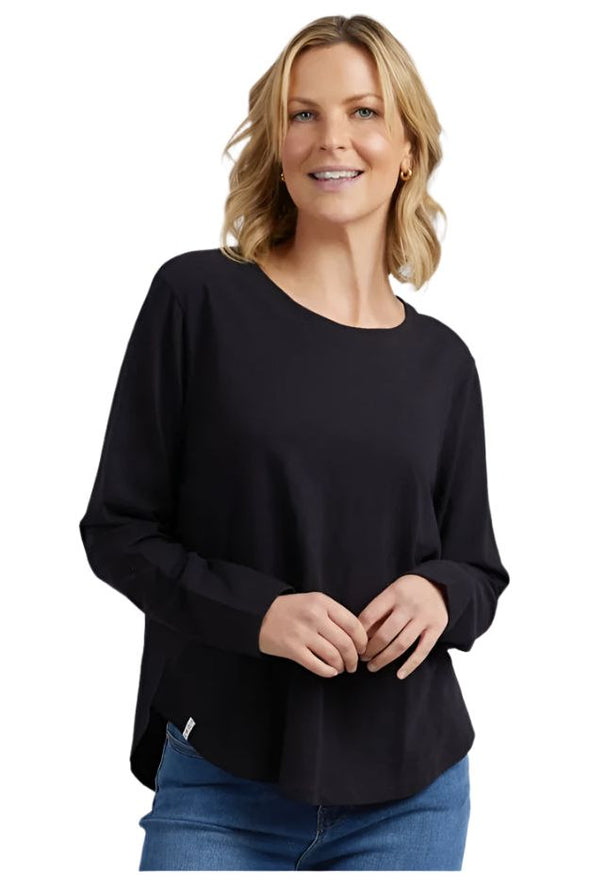 ELM EVERYDAY L/S TEE - BLACK