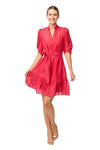 ONCE WAS JAMILA SILK COTTON DRESS - RUBY
