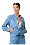 ONCE WAS AURORA REVERSIBLE JACKET - PETINOS FLOROS/BLUE ASH