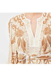 ONCE WAS ANTIGUA LINEN VISCOSE DRESS - ARENA DEL SOL