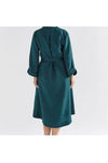 ELK ELEV SHIRT DRESS - PEACOCK