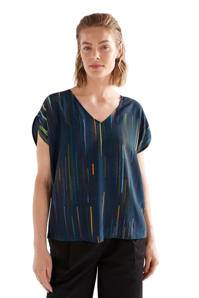 ELK KAYRA V- NECK TEE - ALINEA PRINT