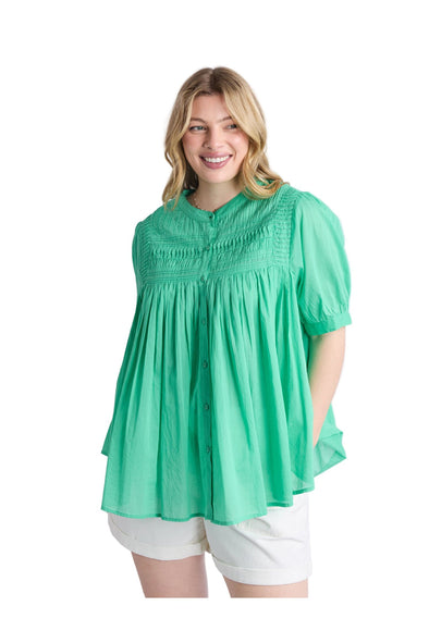 ELM MONTY S/S SHIRT - GUMDROP GREEN