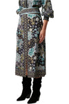 ONCE WAS HARPER WAIST PANEL SKIRT - DAHLIA FIELDS