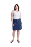 ELM LENNOX DENIM SKIRT - DARK BLUE
