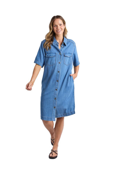 elm denim dress Elm Alba Denim Dress