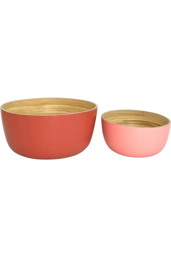 BEBB - BIODEGRADABLE LGE BAMBOO BOWL - PEACH