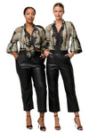 ONCE WAS ESPADA COTTON SILK BLOUSE - MARIPOSA NERO