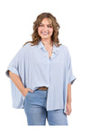ELM LUNA SHIRT - DUSK BLUE STRIPE