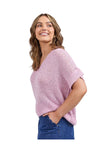 ELM ELBA KNIT TOP - DUST PINK