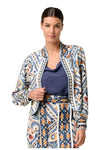ONCE WAS AURORA REVERSIBLE JACKET - PETINOS FLOROS/BLUE ASH