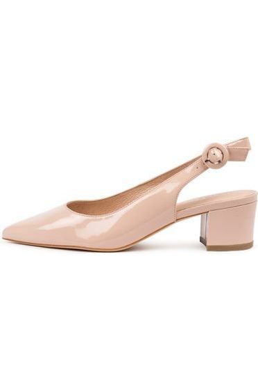 TOP END ABIGALE PATENT HEEL - CAFE