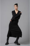 LOTUS EATERS ADONIS MIDI DRESS - BLACK