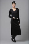 LOTUS EATERS ADONIS MIDI DRESS - BLACK