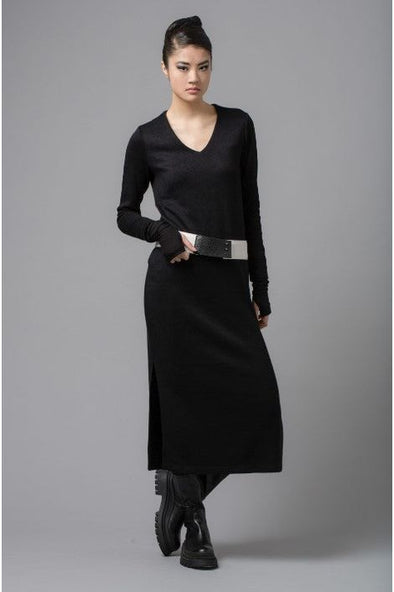 LOTUS EATERS ADONIS MIDI DRESS - BLACK