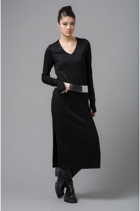 LOTUS EATERS ADONIS MIDI DRESS - BLACK