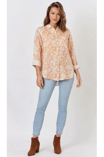 ENVELOPPE LINEN SHIRT - AQUARELLE