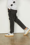 HAMMILL & CO DENIM DISTRESSED JOGGER - BLACK