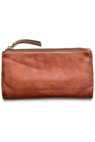 JUJU & CO LARGE CAPRI WALLET - COGNAC