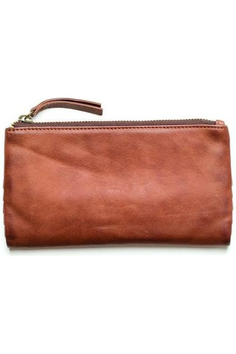 JUJU & CO LARGE CAPRI WALLET - COGNAC