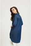 SHIRTY CLASSIC SHIRT DRESS - DARK DENIM