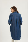 SHIRTY CLASSIC SHIRT DRESS - DARK DENIM