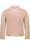 VASSALLI DISTRESSED DENIM JACKET - PINK
