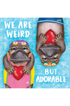 GREETING CARD | WEIRD BUT ADORABLE
