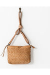 JUJU & CO WOVEN POUCH BAG - TAN