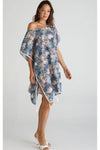 AQUA BLUE KAFTAN - MULTI INDIANIC