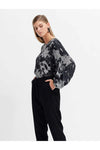 ELK KERS TOP - CHARCOAL PRINT